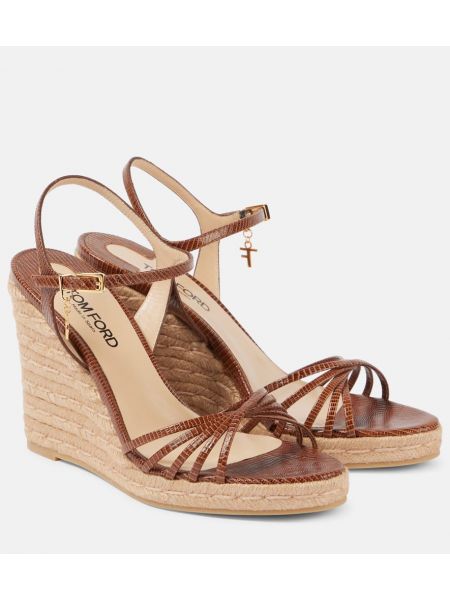 Kile læder espadrillos Tom Ford brun