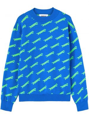 Пуловер с кръгло деколте Ambush синьо