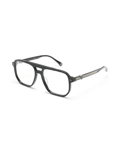 Czarne okulary korekcyjne Philipp Plein
