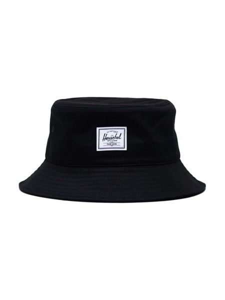Памучна шапка Herschel черно