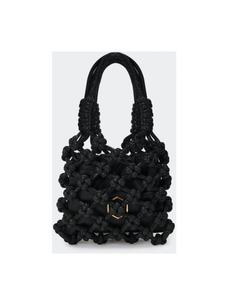Tasche mit taschen mit kristallen Hibourama schwarz
