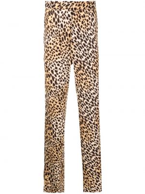 Pantalon droit à imprimé à imprimé léopard Dsquared2