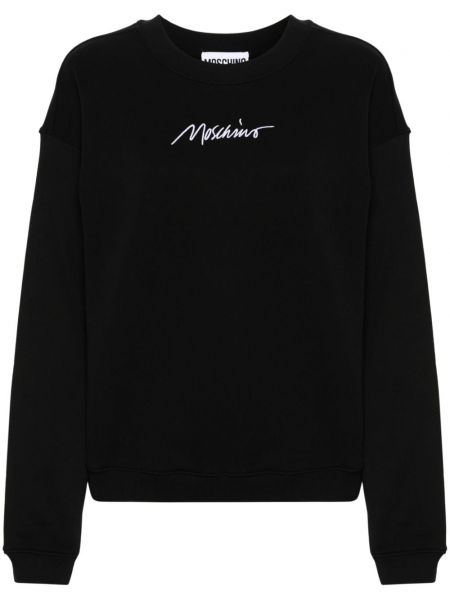 Broderet sweatshirt Moschino sort