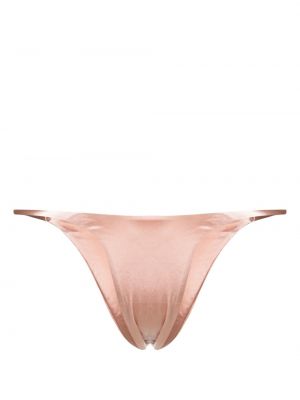 Beidseitig tragbare satin bikini Isa Boulder pink