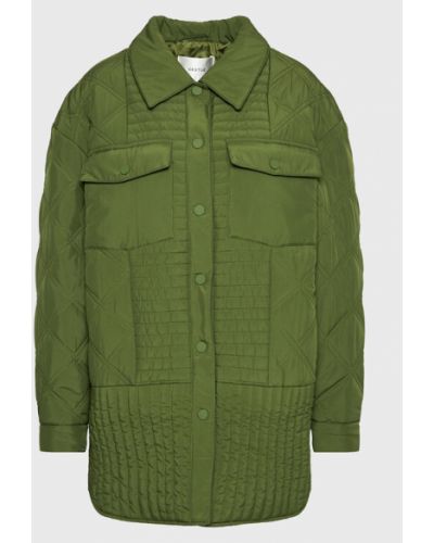 Laza szabású kabát Gestuz - zöld