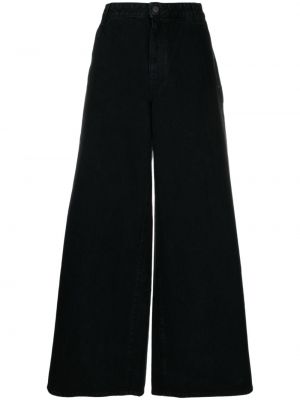 Voľné džínsy s nízkym pásom Khaite čierna