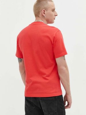 Bavlněné tričko s aplikacemi Dickies červené