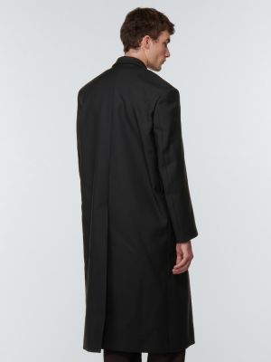 Płaszcz wełniany oversize Jil Sander czarny