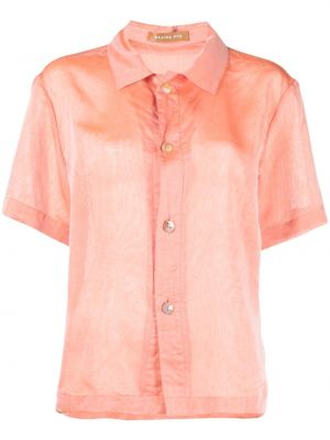 Šilkinė marškiniai Rejina Pyo oranžinė