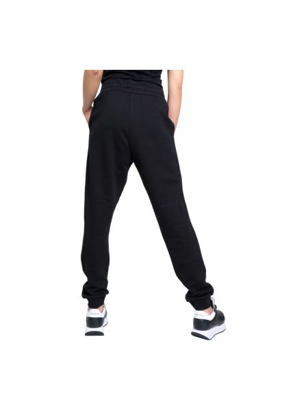 Pantalones de chándal de algodón con estampado de encaje Armani Exchange negro