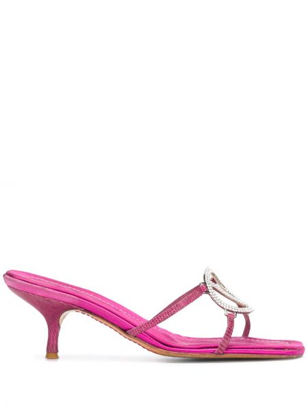 Sandalias con apliques de cristal Valentino Garavani Pre-owned rosa