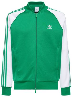 Gestreifter sweatshirt Adidas Originals grün