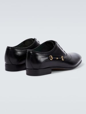 Iš natūralios odos oksfordo batai Gucci juoda