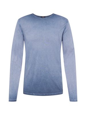 Jednofarebné bavlnené priliehavé tričko s dlhými rukávmi Cinque