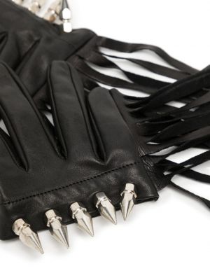 Kožené rukavice Vaquera černé