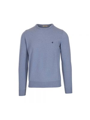 Sweter wełniany Brooksfield niebieski
