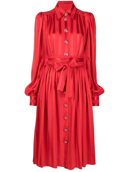 Сукня в смужку Dolce & Gabbana, червоне