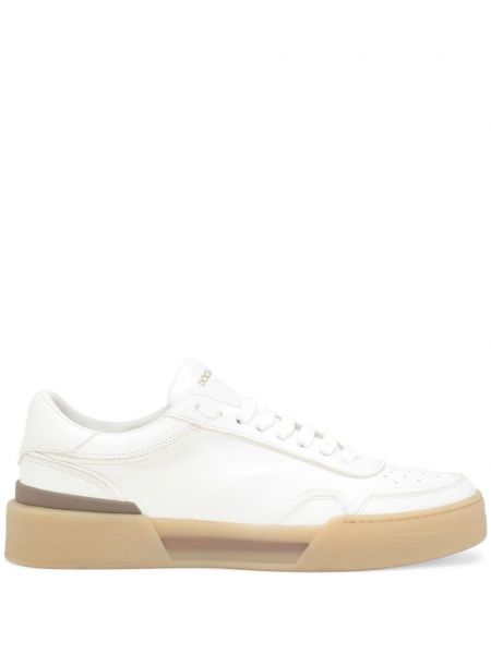 Leder sneaker Dolce & Gabbana weiß