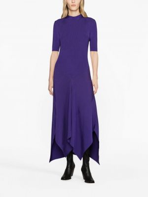 Robe en tricot asymétrique Stella Mccartney violet