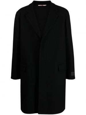 Płaszcz wełniany Valentino Garavani czarny