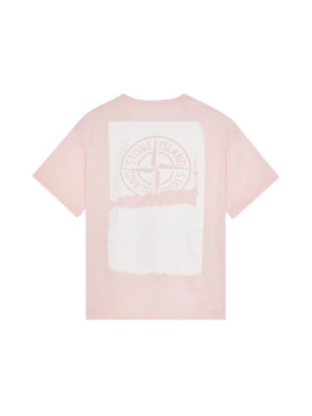 Koszulka z krótkim rękawem Stone Island różowa