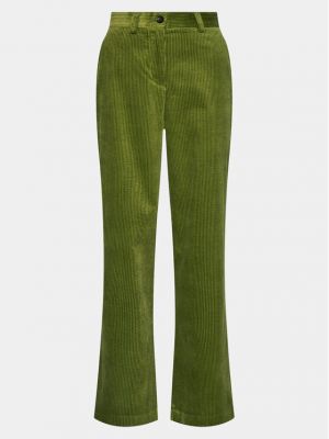 Voľné bavlnené nohavice Sisley zelená