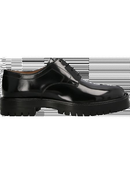 Кружевные кроссовки на шнуровке Maison Margiela черные