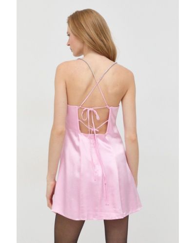 Mini šaty For Love & Lemons růžové