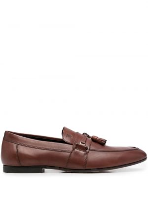 Læder loafers Tod's brun