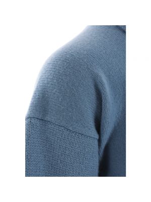 Jersey cuello alto de cachemir de tela jersey Jil Sander azul