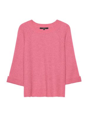 Kašmírový vlnený priliehavý sveter Someday - ružová