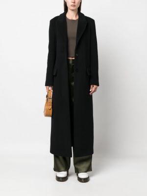 Mantel mit geknöpfter Semicouture schwarz