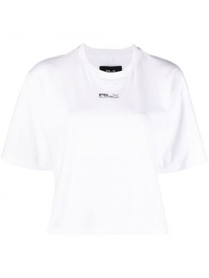 Raštuotas medvilninis marškinėliai Rlx Ralph Lauren balta