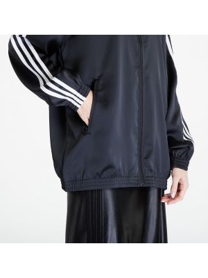 Σατέν πουλόβερ σε φαρδιά γραμμή Adidas Originals μαύρο