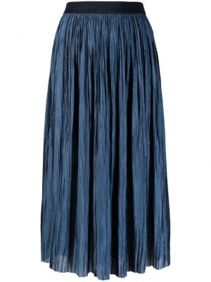 Jupe longue plissé Roberto Collina bleu