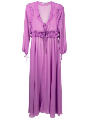 Rochie lunga cu volane Olympiah violet