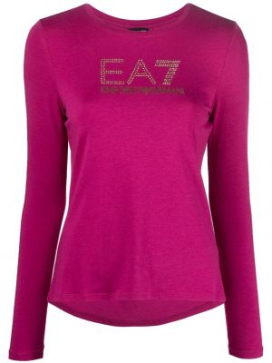 T-skjorte Ea7 Emporio Armani rosa