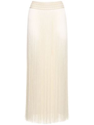 Макси пола с ресни Patbo бяло