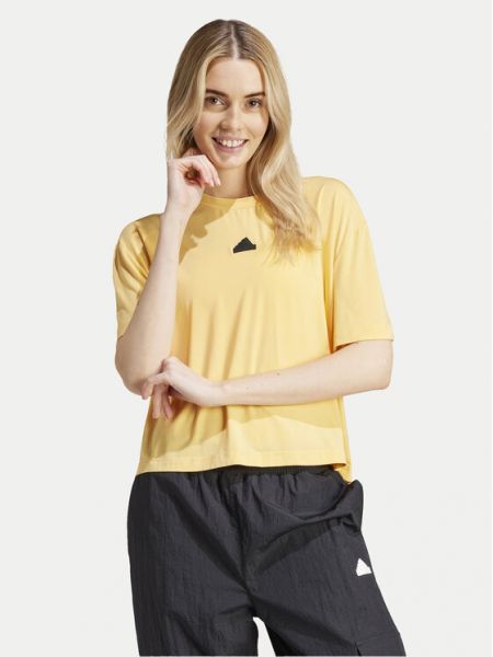 Tričko relaxed fit Adidas žluté