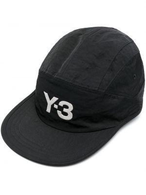 Cappello con visiera ricamato Y-3 nero