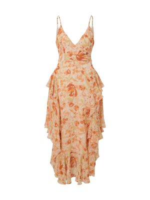 Φόρεμα Bardot πορτοκαλί