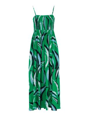 Платье из вискозы Essentiel зеленое