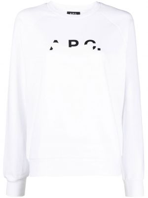 Rund hals sweatshirt A.p.c. hvit