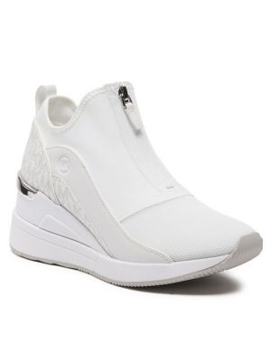Sneakerși cu pană Michael Michael Kors alb