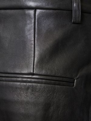 Kožené nohavice z ekologickej kože Anine Bing čierna