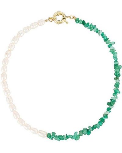 Collana con perle Amber Sceats, verde