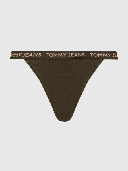 Стринги Tommy Jeans зеленые