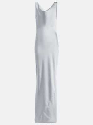 Midi šaty Norma Kamali - stříbrný