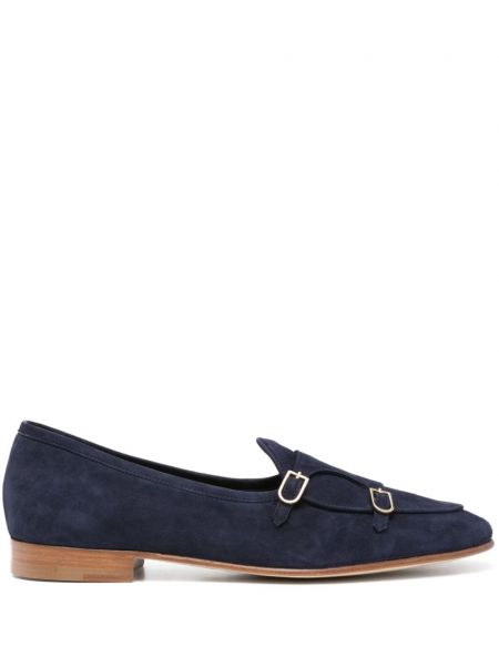 Pantofi loafer din piele de căprioară Edhen Milano albastru