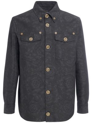 Bombažna jakna iz žakarda Versace
